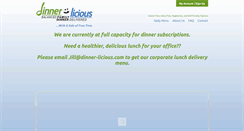 Desktop Screenshot of dinner-licious.com